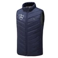 thumbnail image 7 of REORIAFEE Heating Vest Unisex Outdoor Warm Unisex 2 Heated Zones Electric Heated Coat without Power Bank USB Rechargeable Washable Lightweight Fishing Winter Waistcoat Navy XXXXL, 7 of 7