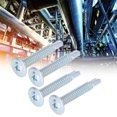 thumbnail image 3 of Tornillo de arandela de cabeza redonda de 250 Uds tornillos autoperforantes de acero al carbono galvanizado M48x32mm para fabricación de ingeniería de construcción ANGGREK Otros, 3 of 8