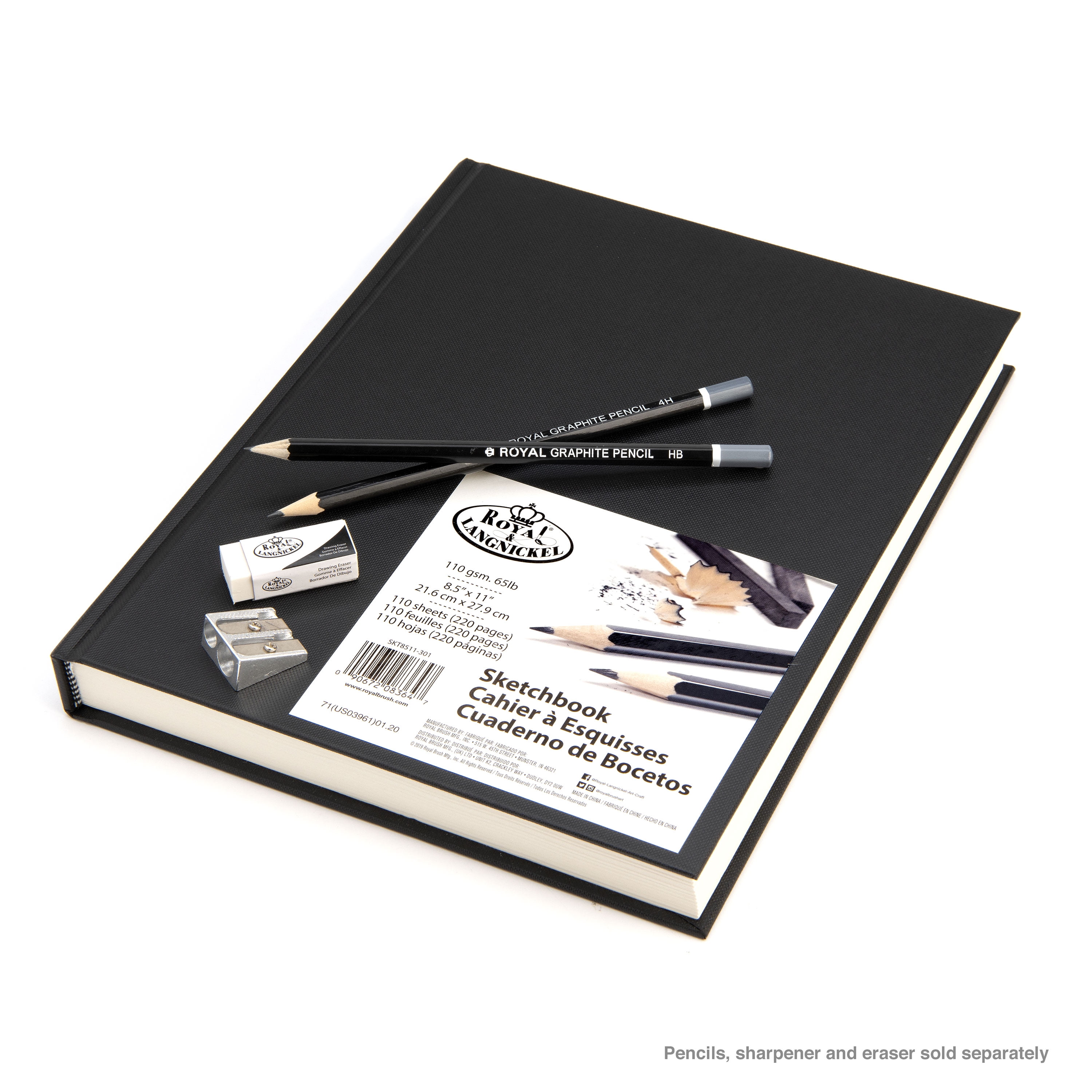 Sketch Book, Sketch Book Set 4 Packs 400 Sheets 5.5 X 8.8 inches (68lb –  Limousus