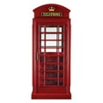 thumbnail image 4 of RAM Game Room Old English Telephone Booth Home Bar Cabinet, 4 of 4