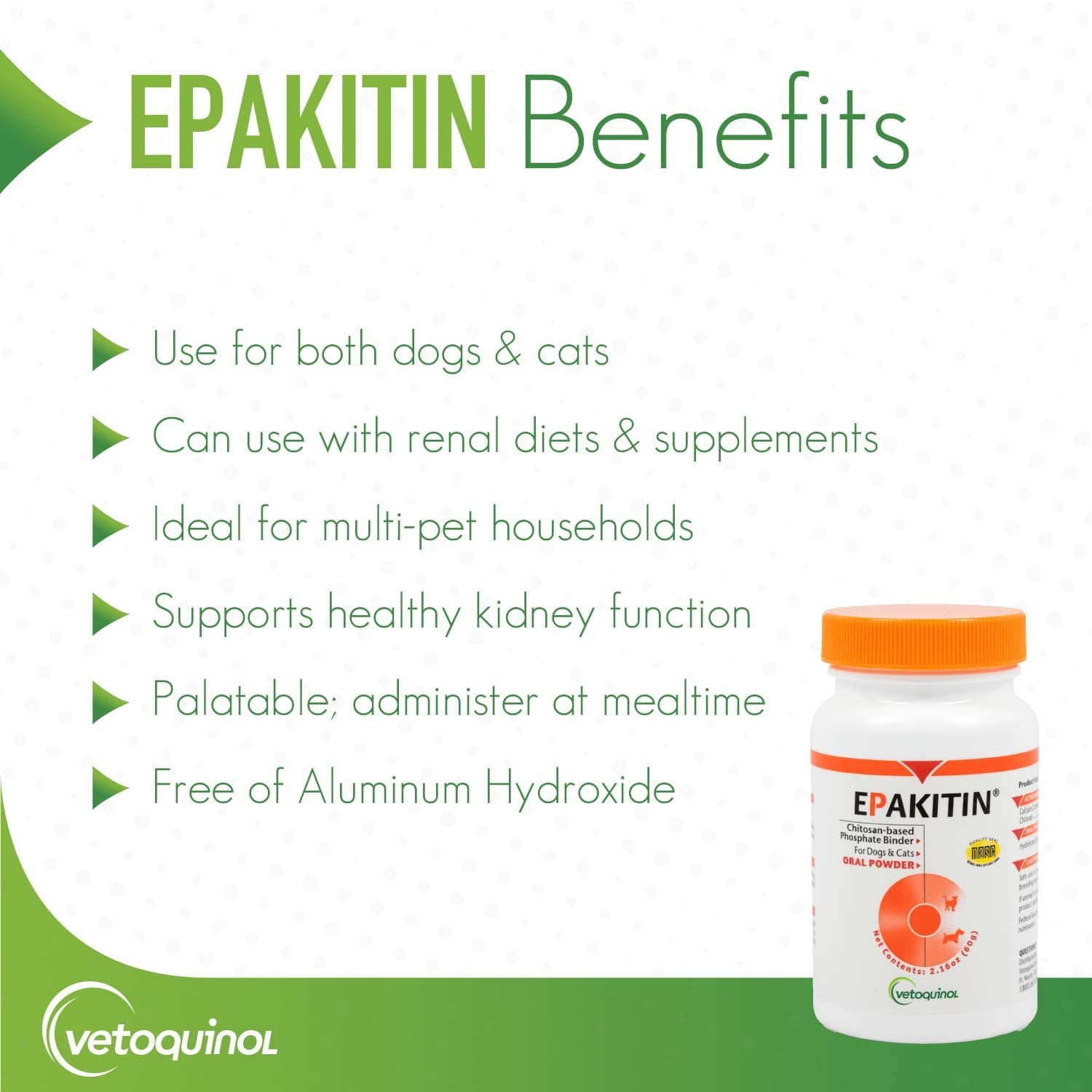 Vetoquinol Epakitin Pet Antioxidant Nutritional Supplements, 300gm