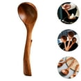 thumbnail image 6 of HEATSHAKING 1 Piece Country Design Soup Spoon Wood for Chefs and Mothers in Crafts 8.9X2.7in, 6 of 8