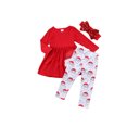 thumbnail image 3 of Vestido de túnica Top Floral Leggings Outfit para niñas pequeñas Conjunto de ropa de otoño con mangas con volantes Christmas Nituyy GL714-FT20563A1, 3 of 6
