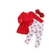thumbnail image 3 of Vestido de túnica Top Floral Leggings Outfit para niñas pequeñas Conjunto de ropa de otoño con mangas con volantes Christmas Nituyy GL714-FT20563A2, 3 of 6