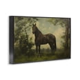thumbnail image 2 of Stupell Industries Traditional Forest Horse Portrait Black Framed Giclee Art, 18 x 12, by Petals Prints Design, 2 of 8