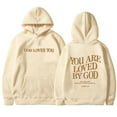 thumbnail image 2 of Shadoumai God Is Good Sweatshirt For Women Christian Letter Print Hoodies For Women Oversized Jesus Pullover Fall Winter With Pockets Clothes, 2 of 3