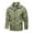 Khaki, variant on Cmfcve Plus Size Jacket for Men Fall Winter Zipper Detachable Hood Work Coat Solid Color Long Sleeve Hiking Cardigan