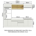 thumbnail image 3 of Cocina Integral 270cm Glamy Madesa 10 Blanco, 3 of 5