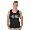 thumbnail image 3 of Christianity Is Not A Religion Tank Top T Shirts Men Women Brisco Brands S, 3 of 6