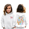 thumbnail image 5 of Double Digits Birthday Hooded Sports Jacket For Girls Athletic Pullover Sweatshirt With Front Pocket, 5 of 5