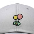 thumbnail image 2 of Dalix Soaring Frog Embroidered Womens Cotton Dad Hat Baseball Cap Adjustable in Gray, 2 of 5