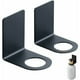 thumbnail image 1 of 2 Piezas Gancho para Dispensador, Soporte para Dispensador de Jabón Montado en la Pared, Soporte para Bomba de Jabón, Soporte para Dispensador de Champú, Soporte para Champú de Acero Inoxidable Negro, 1 of 5