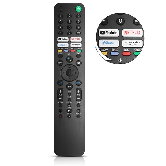 RMF-TX520U Voice Remote Control for S-ony Bravia TV KD-43X80J KD-43X85J KD-50X80J KD-50X85J KD55X79J KD55X80J KD-55X85J KD-65X85J KD-75X85J KD-85X85J XR-50X90J XR-50X94J XR55A80J