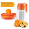 thumbnail image 2 of Jinsinto Cold Brew Mason Jar Coffee Maker Wide Mouth Cold Brew Pitcher with Coffee Filter, Airtight & Orange Hand Squeezer for Coffee, Iced Tea, Lemonade, 2 of 5