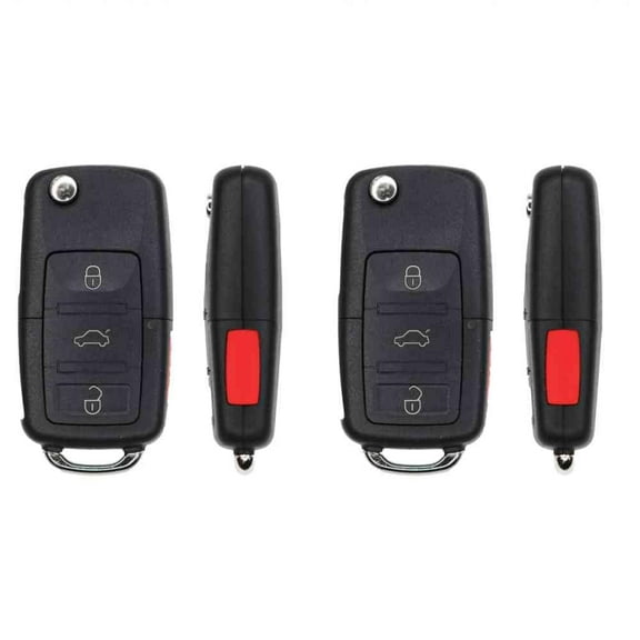 Replacement Flip Key Fob for Volkswagen Jetta 2010 FCC 1K0959753P NBG92596263 Part Number 1K0959753P NBG92596263 Pack of 2