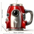 thumbnail image 2 of Taza de café de resina de acero inoxidable, taza de agua, taza de nave espacial, taza de café, 2 of 6