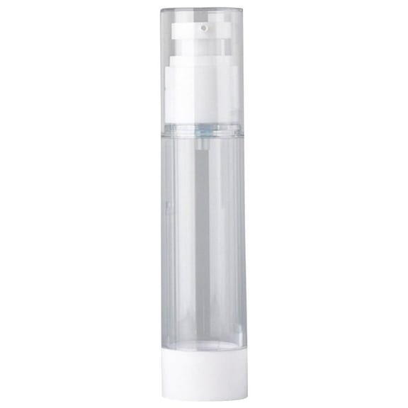 Airless Lotion Pump Bottles, Refillable Travel Vacuum Bottles, Transparent Plastic Cosmetic Containers for Lotion Perfume Oil Foundation Liquid Toner, Leak Proof Leak Resistant Design
