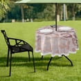 thumbnail image 7 of Coolnut 60" Leopard Round Tablecloth, Waterproof Spillproof Polyester Fabric Table Cover with Zipper Umbrella Hole for Outdoor Patio Garden Dining Party, 7 of 7