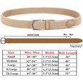 thumbnail image 2 of Braided Canvas Woven Elastic Stretch Belts for Men/Women/Junior with Multicolored, 2 of 7