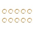 thumbnail image 2 of Pendientes de aro de acero inoxidable, 10 piezas de pendientes de aro, pendientes de acero inoxidable dorados, accesorios, pendientes sencillos, diseño revolucionario, 2 of 14