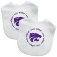 thumbnail image 2 of BabyFanatic Officially Licensed Unisex Baby Bibs 2 Pack - NCAA Kansas State Wildcats, 2 of 3