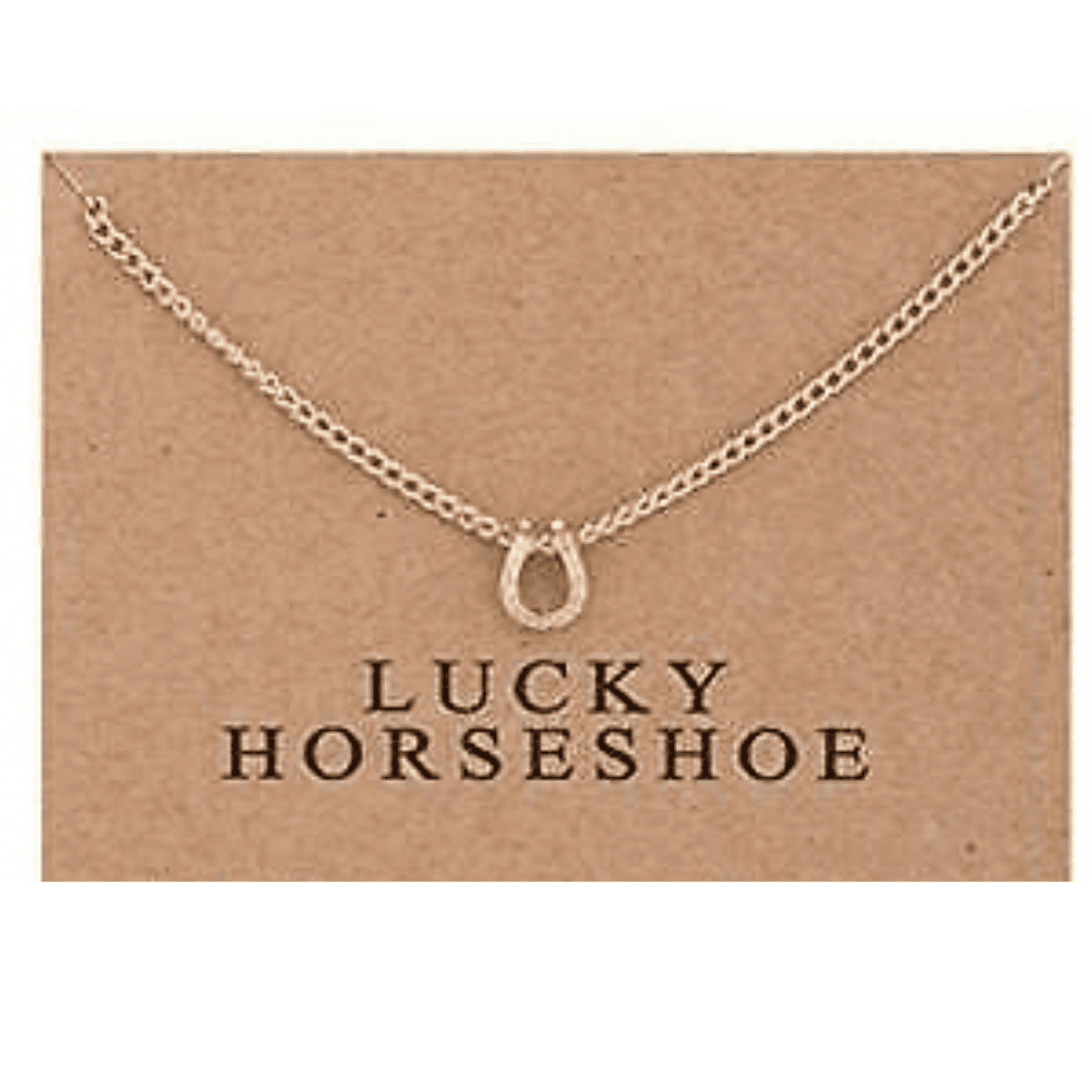 Horseshoe Necklace Lucky Horseshoe Fashion Jewelry Gold 