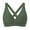 Army Green, variant on Women's Sporty Adjustable Wide Straps Bikini Top Large Bust Criss Cross Back Supportive Swimsuit Tops Only Beach Vacation 2026