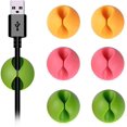 thumbnail image 1 of Abrazadera de cable (color, 6 piezas) adecuada para todas las computadoras, cables de alimentación, cables de carga o cables de mouse Namotu CZDZ-ST103, 1 of 6