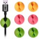 thumbnail image 1 of Abrazadera de cable (color, 6 piezas) Adecuada para todas las computadoras, cables de alimentación, cables de carga o cables de mouse Namotu CZDZ-ST103, 1 of 6