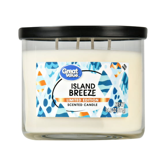 Great Value Limited Edition Island Breeze Candle, 14 oz