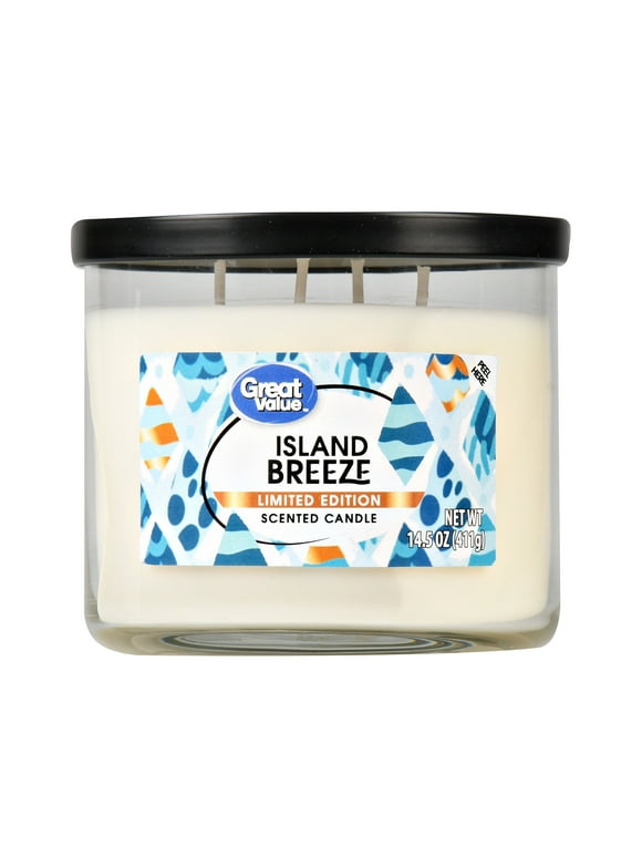 Great Value Limited Edition Island Breeze Candle, 14 oz