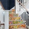thumbnail image 5 of Stair stickers, Wall Tile Sticker Decals Color Mosaic Self-Adhesive Tile Stickers Stair Mural Vinyl for Walls Kitchen Home Decorations, Backsplash Stickers 39.37" L x 7.08" W, 5 of 9