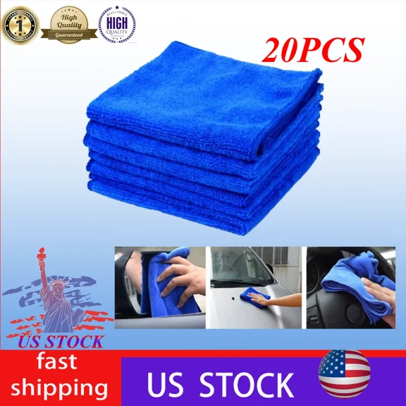 20X Ultra-Fine Microfiber Cleaning Cloth Towel Rags Car Polishing Scratch Soft