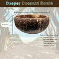 thumbnail image 4 of Coconut Bowls For Serving Dishes Wooden Salad Wood Reusable Bowl Serving Natural Coconut Shell Bowls Breakfast Party, 4 of 9