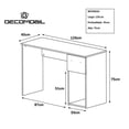 thumbnail image 4 of DECOMOBIL Escritorio Estudiantil Moderno para Oficina con Cajón (Cafe) DECOMOBIL ESC-05-CAJON-NN, 4 of 5