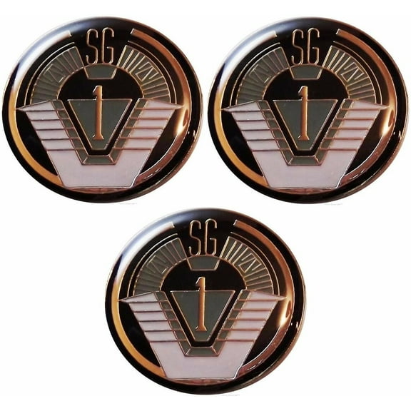 Stargate SG-1 TV Series Group 1 Logo 1 1/4" Wide Enamel Pin Set of 3 Pins