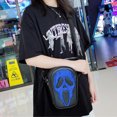 thumbnail image 3 of Bolso Hombro Unisex Con Bolso Cruzado Con Calavera Halloween (azul), 3 of 6