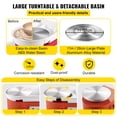 thumbnail image 3 of VEVORbrand Pottery Wheel Machine 11", 0-300rpm Ceramic Wheel, 350w Foot Pedal Shaping Tools 1pc Apron, 3 of 9