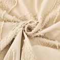 thumbnail image 4 of Complete Duvet Cover Set with Embossed Bamboo Motif Modern Botanical Bedding Set, Twin Size Duvet Cover With 2 Pillowcase, Beige, 4 of 6