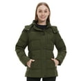 thumbnail image 4 of Wantdo Women's Winter Jacket Warm Winter Puffer Jacket Windproof Bubble Coat Army Green M, 4 of 12