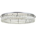 thumbnail image 4 of Maklaine 34" Round Royal Cut Crystal LED Flush Mount in Chrome, 4 of 8