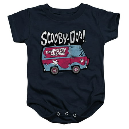

Scooby Doo! Mystery Machine 1 Unisex Infant Snap Suit for Baby (6 Months) Navy