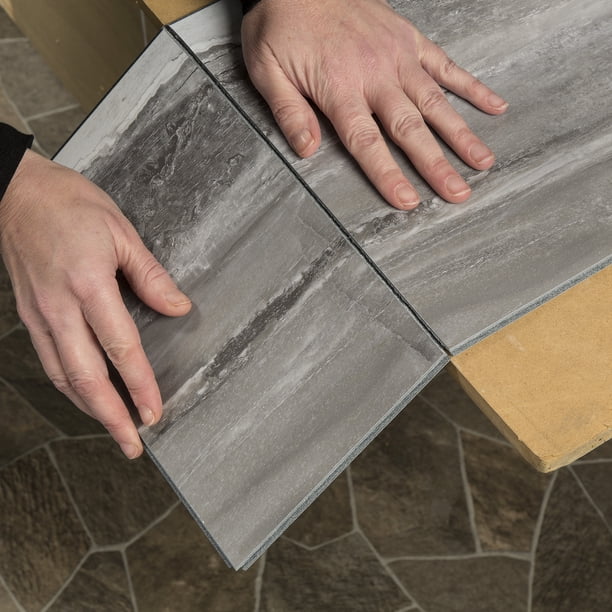 Palisade 22.8in x 7.31in Vinyl Wall Tile in Hermitage Granite