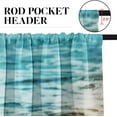 thumbnail image 4 of 36 Inch Kitchen Curtains Tropical Beach Window Curtains and Valances Set of 3,Starfish and Sea Wave Short Tier Curtain for Kitchen,Vintage Small Kitchen Decor, 4 of 6