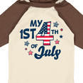 thumbnail image 4 of Inktastic My 1st 4th of July with Striped Stars Boys or Girls Long Sleeve Baby Bodysuit, 4 of 5