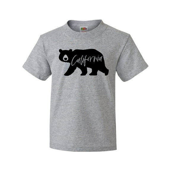 Inktastic California Black Bear Silhouette Youth T-Shirt