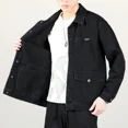 Fall highend denim jacket men‘s baggy multipocket trend matching