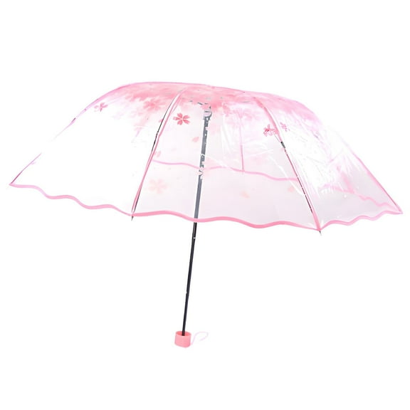 GASTROPOD Clear Umbrella,Hydrophobic Coated Canopy Clear Umbrella for Women,Lotus Leaf Repelling Effect Kids Umbrella,Style1