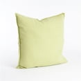 thumbnail image 1 of SARO 13049.CS20S Coussin Carré de 20 Po à Franges en Lin Rempli de Duvet - Chartreuse, 1 of 1