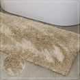 thumbnail image 3 of Bathroom Rugs, Extra Soft Absorbent Bath Rugs, Non-Slip, Quick Drying, Machine Washable, Plush Comfort for Bathroom Floor, Tub, Shower and Home Decor Accessories, 17x24, Linen, 3 of 9